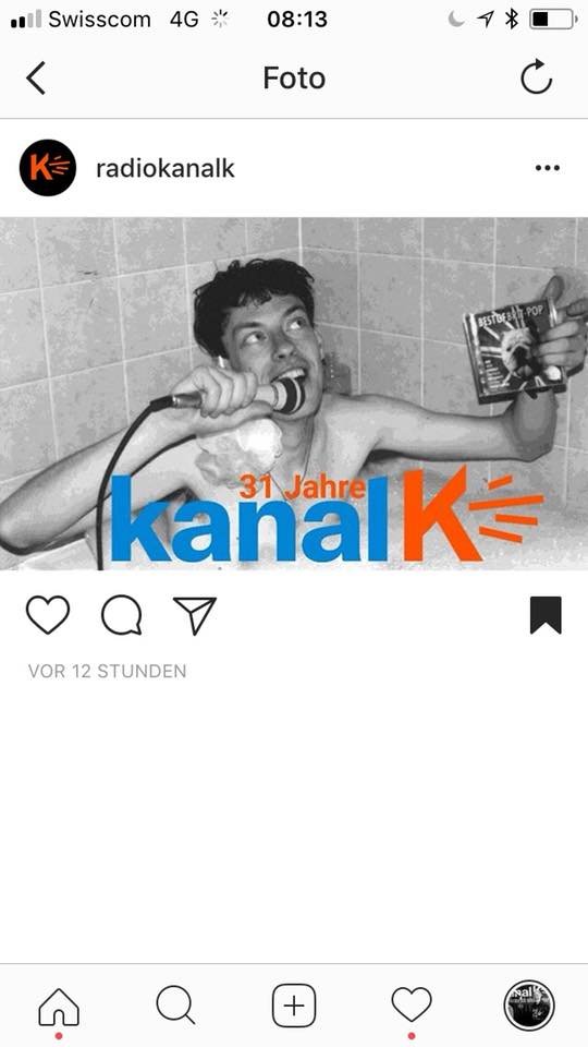DJLeo in the bathtub for Radio Kanal K